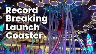 EpiQ Coaster Review | The World's Tallest Indoor Roller Coaster | Premier Rides Launch Coaster