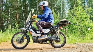 Rigorous tests of the G-moto Cross X pro 125 RATO moped / Replica Honda Trail CT125 X Trail