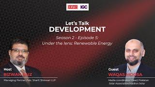 Under the Lens: Renewable Energy - Podcast: Let's Talk Development #cdpr