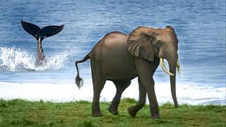 Gabon: when the climate forces the meeting of elephants and whales