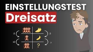 Dreisatz im Einstellungstest | Einfach erklärt von Plakos