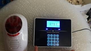 G3B gsm alarm system connect with wireless siren