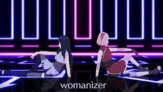 Britney Spears - Womanizer - Sakura*Hinata | Naruto MMD