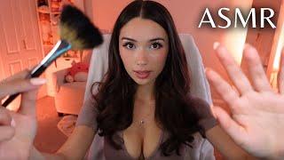 ASMR Face Brushing  Roleplay POV You Have Something On Your Face and I Help Brush It Off