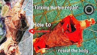 1967 Talking Barbie body repair | HOW TO reseal the Talking Barbie doll body