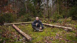 Ich baue eine Hütte im Wald - Waldhütte #1