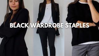 10 BLACK CLOSET STAPLES | Capsule Wardrobe