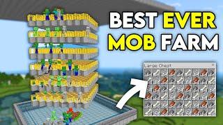 BEST FASTEST MOB XP FARM in 1.21 Minecraft Bedrock!