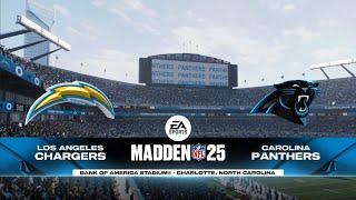 Chargers vs Panthers Week 2 Simulation (Madden 25 PS5)