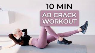 10 MIN AB CRACK WORKOUT FOR FLAT TUMMY / No equipment ab workout