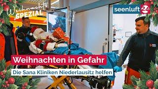 Der Weihnachtsmann in Not - Die Sana Kliniken Niederlausitz sind zur Stelle