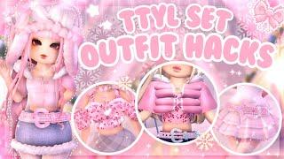 5 Outfit Hacks using the NEW TTYL SET ️ | Royale High