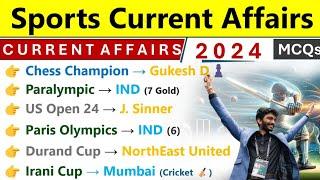 Sports 2024 Current Affairs | Sports Current Affairs 2024 | For SSC CGL MAINS 2025, Railway NTPC |