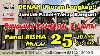 DESAIN Rumah 2 Lantai Minimalis Modern Panel Rumah INSTAN Rumah RISHA Bisa Jadi Rumah Minimalis