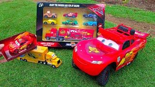 Disney Pixar Cars Unboxing Review | Lightning McQueen, Tow Mater, Mack, Royo McQueen, Cruz Ramirez