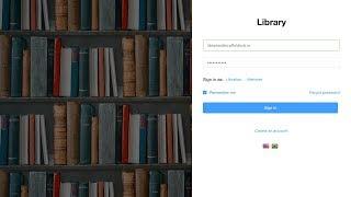 Build a Library web application with Vue JS, Node JS, and SQL or MongoDB using ScaffoldHub