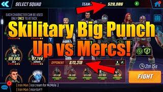 Skill Military 140k Punch Up vs Mercs! - MSF - Marvel Strike Force