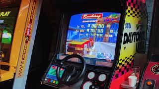 Daytona USA - Real Upright Arcade Cabinet Gameplay