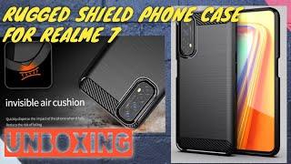 UNBOXING : RUGGED SHIELD Anti Fall Phone Case for Realme 7 7 Pro Carbon Fiber Shockproof anti-knock