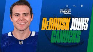 DeBrusk discusses how Canucks' desire to win was a huge draw for him