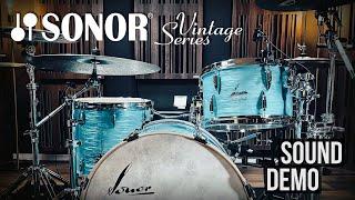 Sonor Vintage Series drums California Blue sound demo