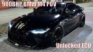 900BHP BMW M4 NIGHT TIME POV DRIVE *TRACTION OFF*