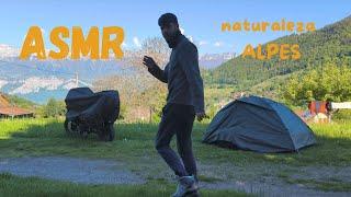 Recoger campamento ASMR. Naturaleza pura