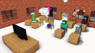 MONSTER SCHOOL REACTING TO FANS VIDEO - Minecraft Animation