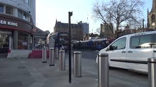 Sheffield city centre Fargate slow and painful as costs double to £34 M & Mid March dead line looms.