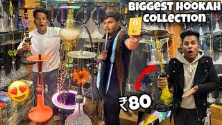 1 Lakh Ka Hookah Shopping | Cheapest Hookah in Delhi [Hookah Flavours,Chillum,Coil ] Shisha Store