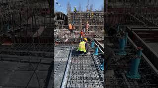 Casting concrete for slab PT #automobile