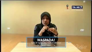 WASPADA! Kamera tersembunyi di toilet wanita, ON THE SPOT TRANS7 02-Mei-2018 part1