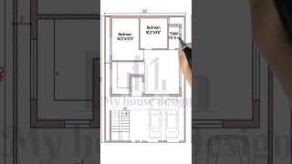 30×40 Ground Floor plan with car parking, east facing, 30 by 40 home plan, #myhousedesign #viral