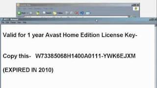 Free Avast License Key