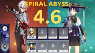 Arlecchino (Solo) & Wanderer (Solo) - Spiral Abyss 4.6 [Genshin Impact]