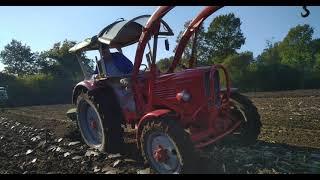 Raussendorf Kreiselpflug hinter Güldner G40 Allrad in Wiemersdorf.