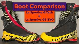 La Sportiva G-Tech & La Sportiva G5 EVO Comparison