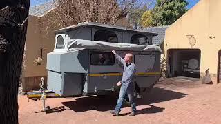 BorderX caravan awning setup