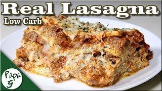 Low Carb Homemade Lasagna with Real Egg Noodles – Keto Lasagna