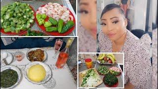 Vegetable food by Maman bio/ epinard,ndongo ndongo na crevette