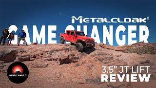 MetalCloak Game Changer 3.5" Jeep Gladiator Lift Review [EP7] Moab EJS 23 | 3 Iconic Trails