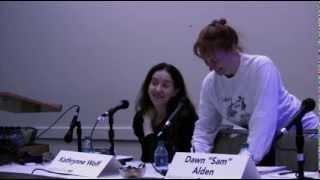 Geek Girl Con 2013 Panel "Workaday Women Warriors" - just the women's names