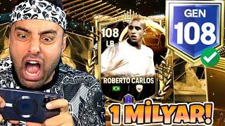 108 GEN REKOR KIRDIK  108 ROBERTO CARLOS 1 MİLYAR  EA FC MOBİLE 25 PAKET AÇILIMI !