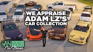 How much is Adam LZ's 50 car collection worth?