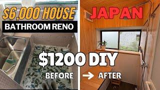 $6000 house in Japan: Bathroom renovation