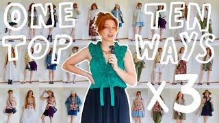 10 Ways to Style 1 Shirt, x3!!! | 30 Outfit Formulas to Recreate
