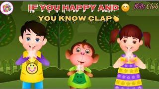 If You Are Happy and  you know it clap    |kids poems #kidsvideo #video #poem #kidspoem