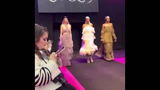 Fashion runway catwalk show at Pure in London Olympia 2024