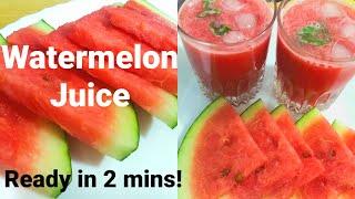 Refreshing Watermelon Juice | Best Drinks for Summer |  Beat the heat | Satvik Delights |