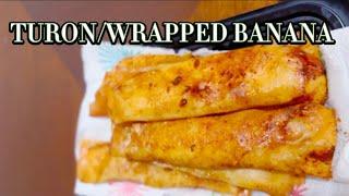 WRAPPED BANANA/TURONFILIPINO SNACKS/DESSERT ASMR Kaye in USA VLOG